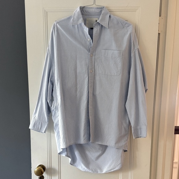 R13 Tops - R13 Oversized Oxford Button Down Shirt
